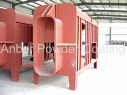 Basic frame of powder painting booth